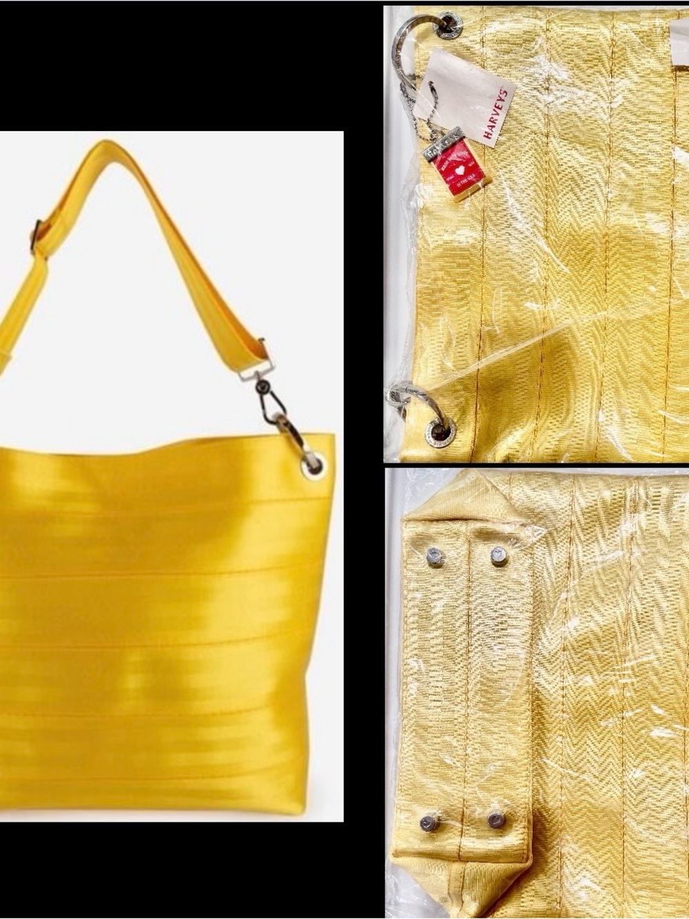 Harveys Seatbelt medium hobo bag / buttercup / NEW in original sealed packaging